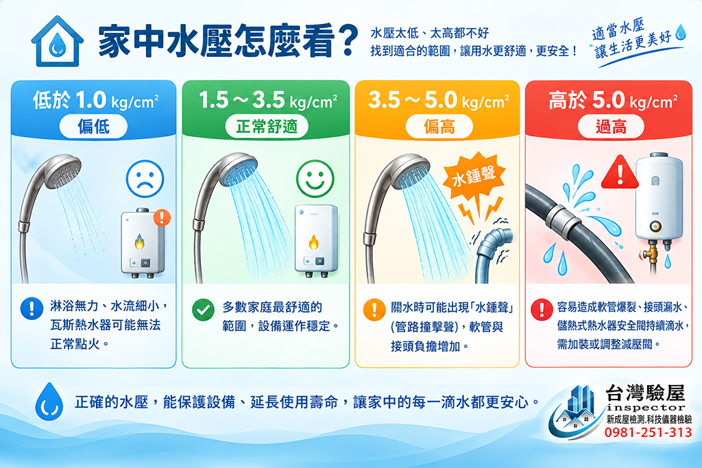 家中水壓舒適範圍指南